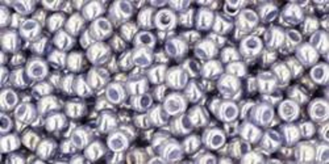 Toho 11/0 Round Japanese Seed Bead, TR11-455, Gold Luster Pale Wisteria, 13 grams